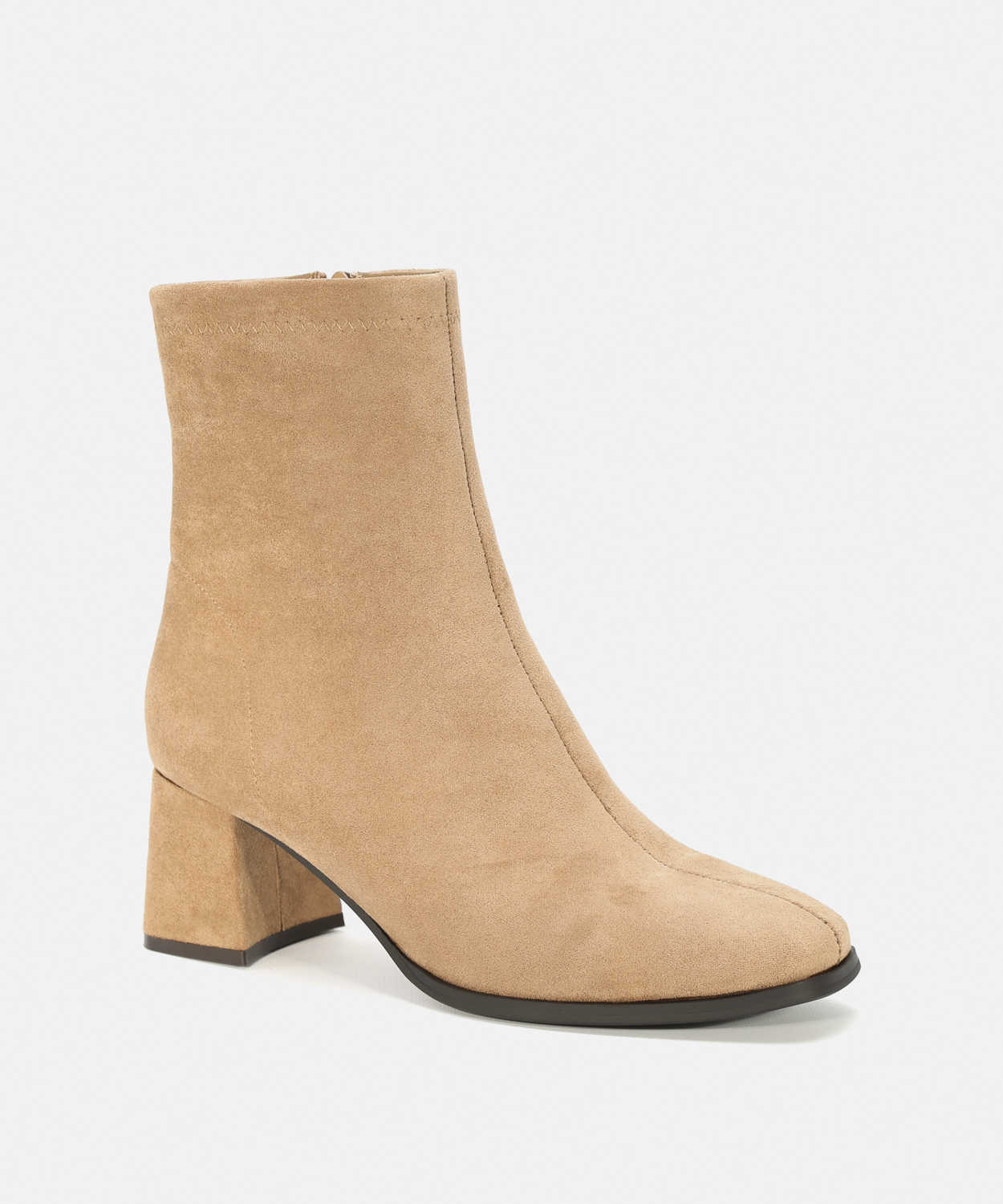 Botines b&aacute;sicos arena tac&oacute;n  image number null